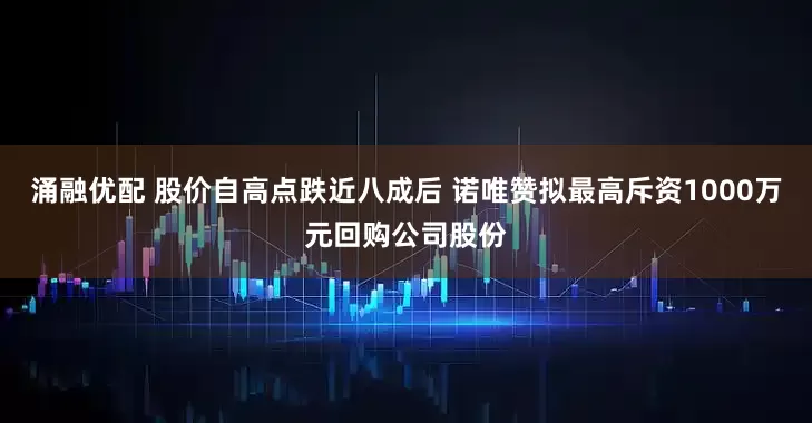 涌融优配 股价自高点跌近八成后 诺唯赞拟最高斥资1000万元回购公司股份