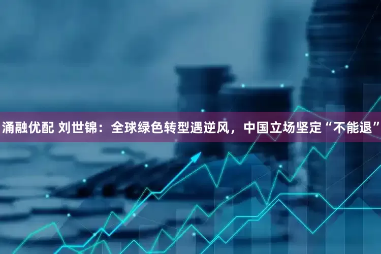 涌融优配 刘世锦：全球绿色转型遇逆风，中国立场坚定“不能退”